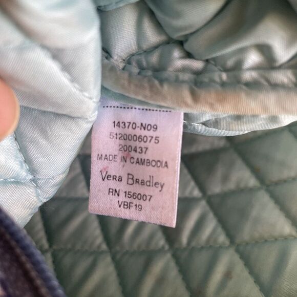 Vera Bradley Set Of 2: Double Eyeglass Case + Makeup Cosmetic Bag Floral *READ* - Picture 10 of 10